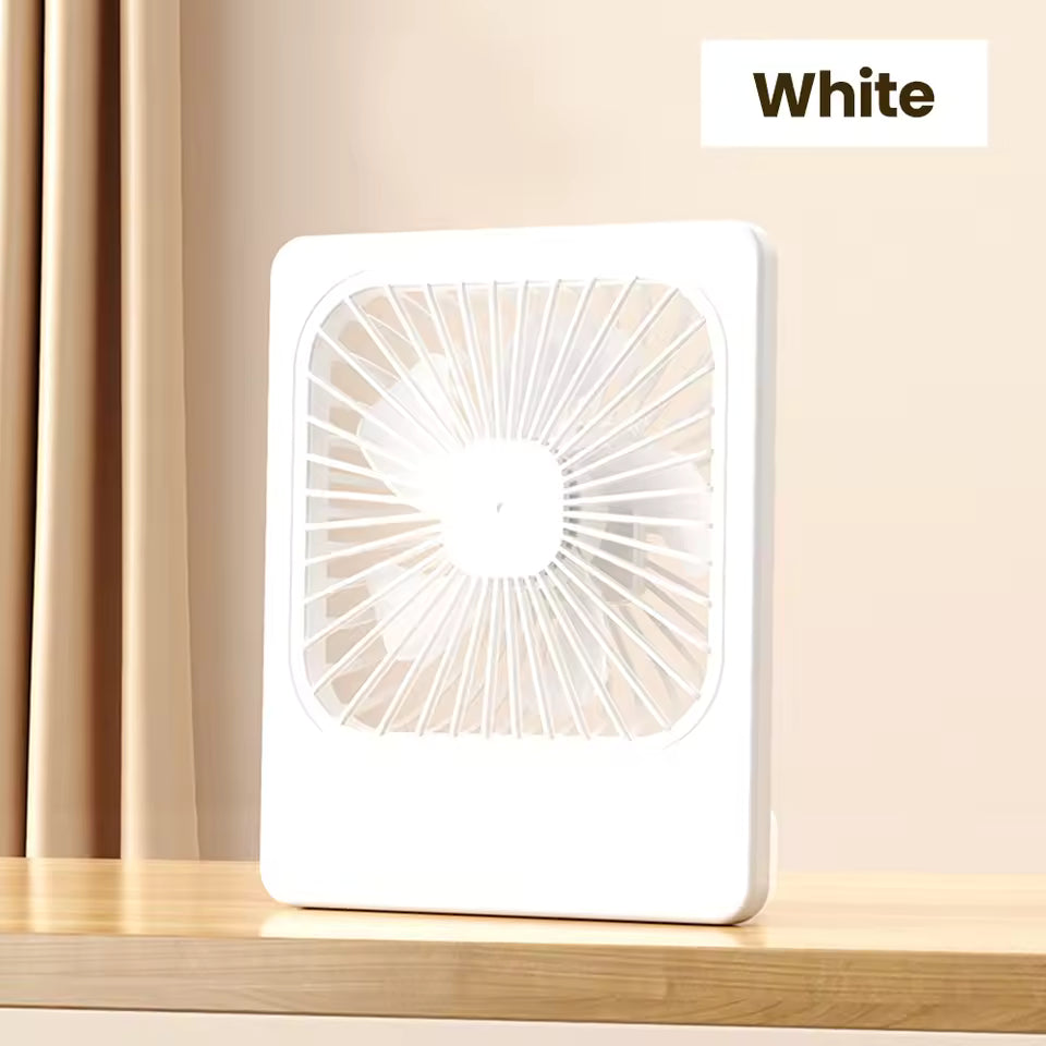 Portable Mini USB Rechargeable Desk Fan Ultra Quiet Cooling Fan