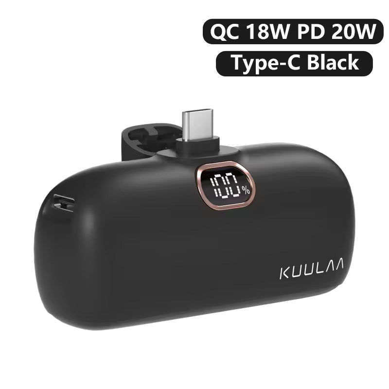 KUULAA Mini 5000mAh Fast Charging Power Bank
