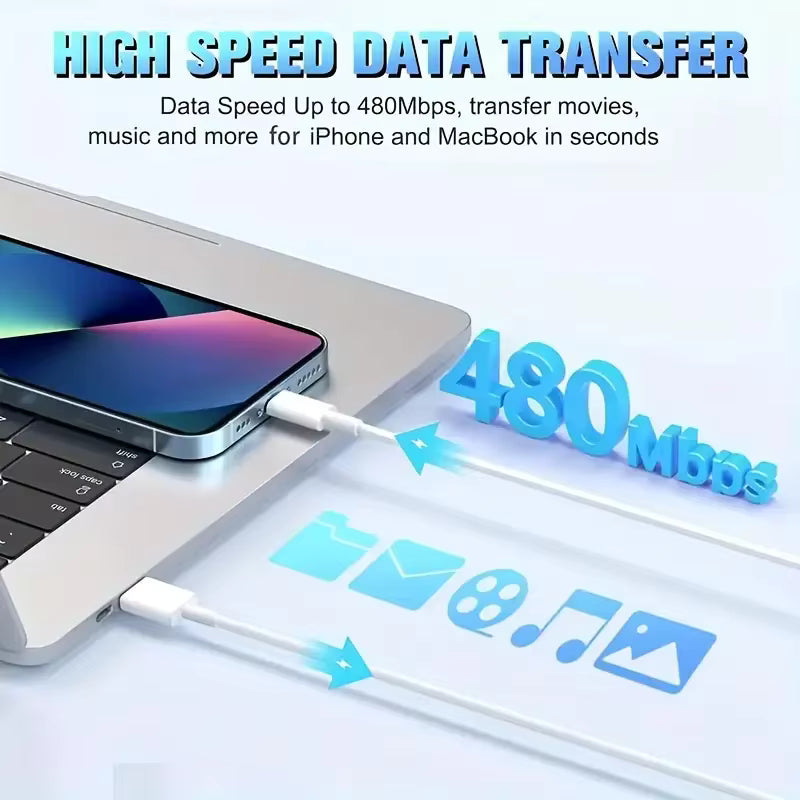 MFi Certified USB to Lightning Fast Charging Cable Pack | 3PCS/5PCS for iPhone & iPad