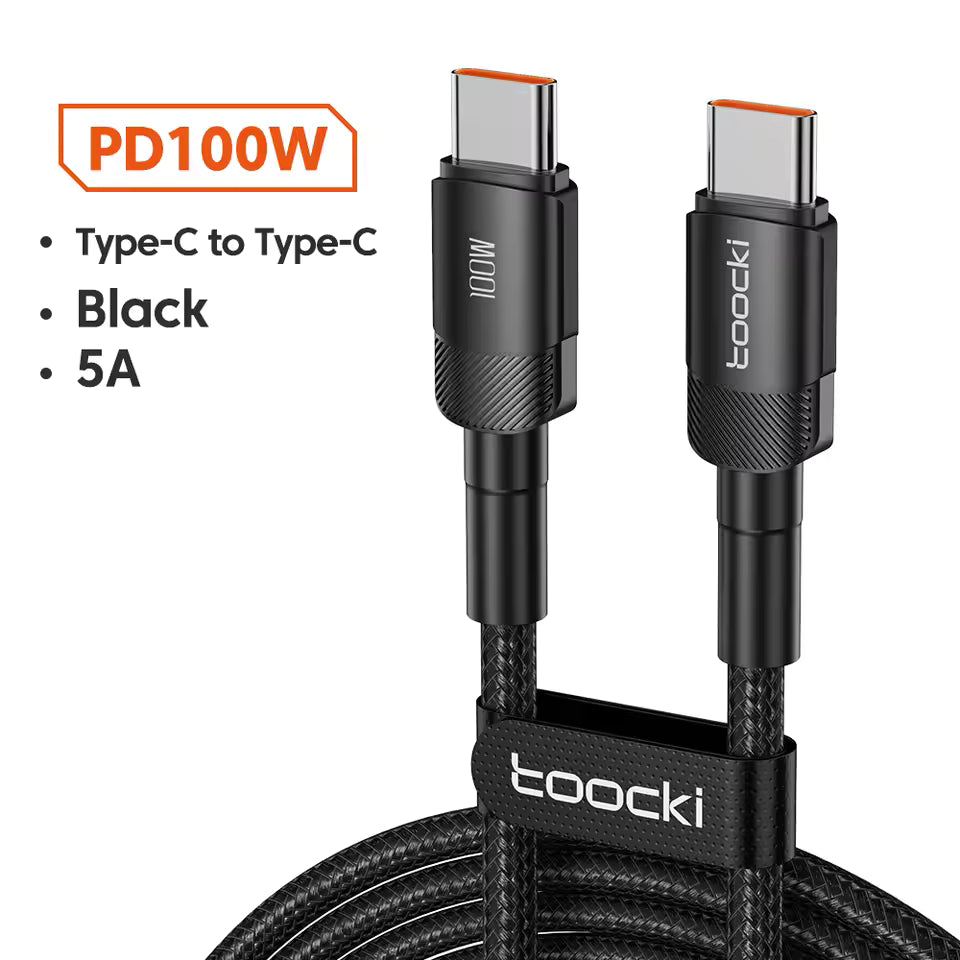 Toocki 100W PD USB-C Fast Charging Cable