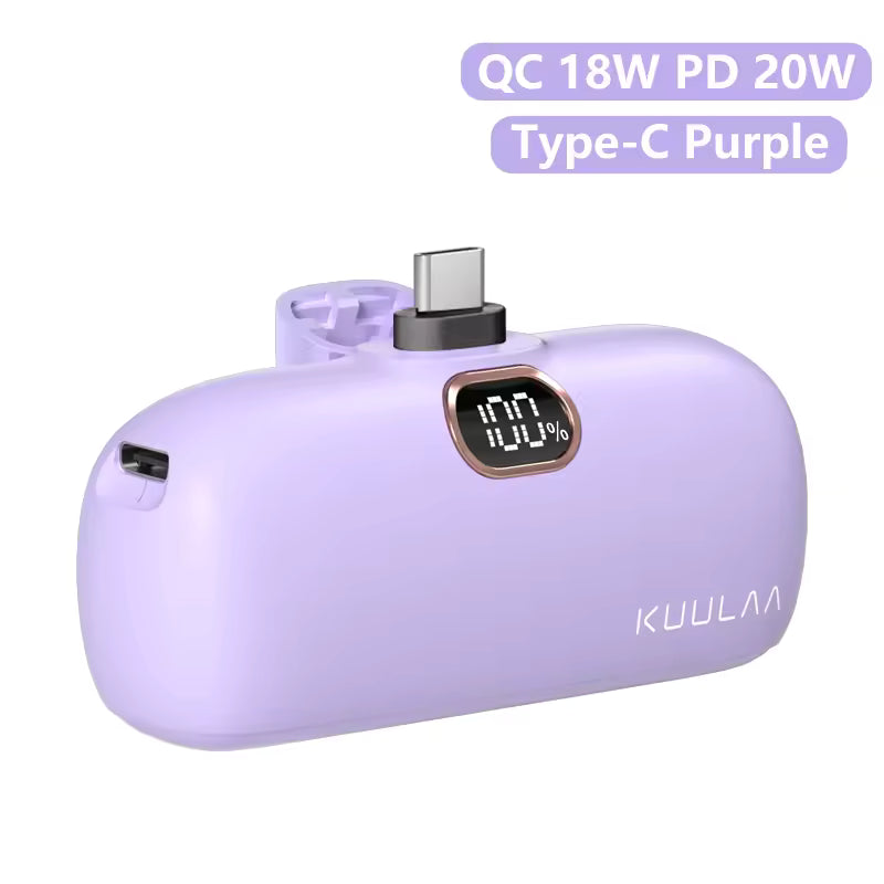 KUULAA Mini 5000mAh Fast Charging Power Bank