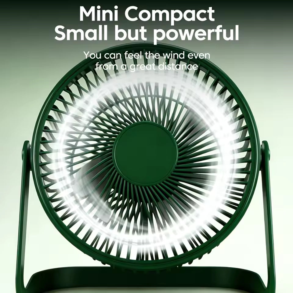 Portable Mini USB Rechargeable Desk Fan Ultra Quiet Cooling Fan