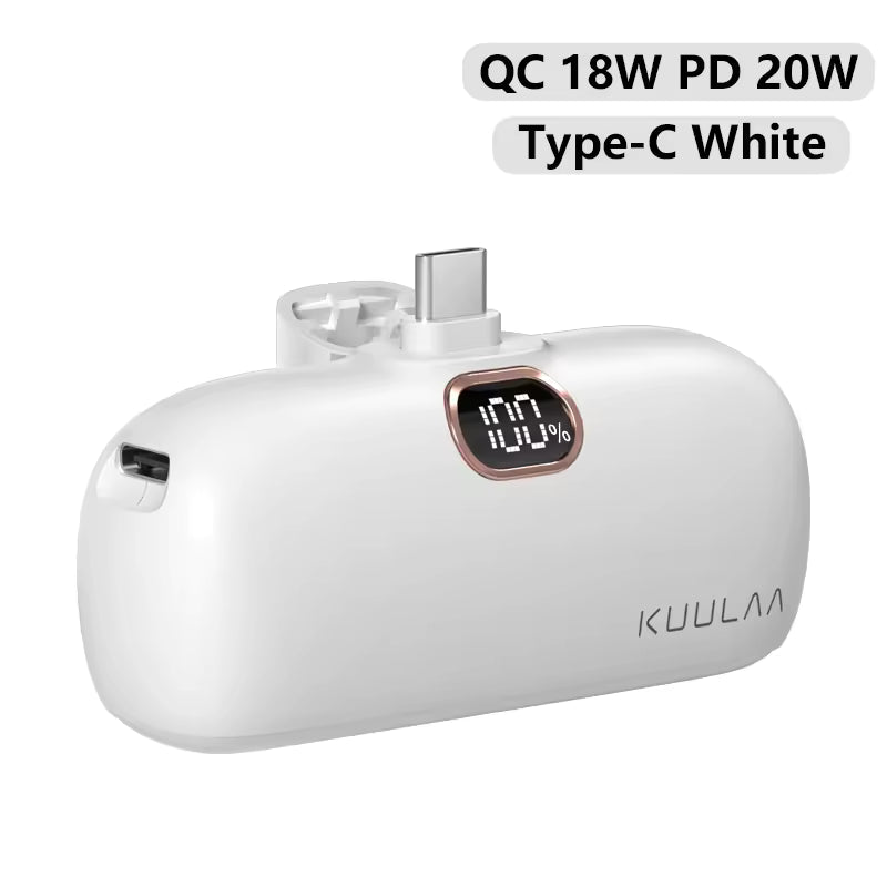 KUULAA Mini 5000mAh Fast Charging Power Bank