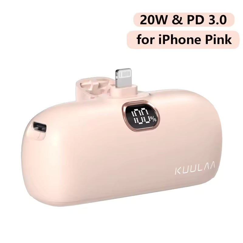 KUULAA Mini 5000mAh Fast Charging Power Bank