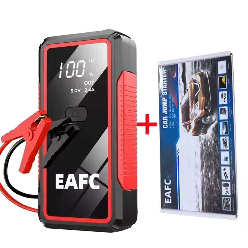 EAFC 12V Car Jump Starter 2000A Portable Battery Booster Power Bank