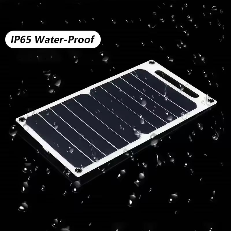 35W Portable Waterproof Solar Panel USB Charger for Camping Hiking