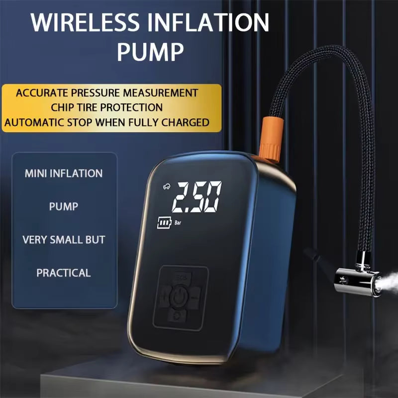 LEIBOO Wireless Car Air Compressor Digital Tire Inflator Pump