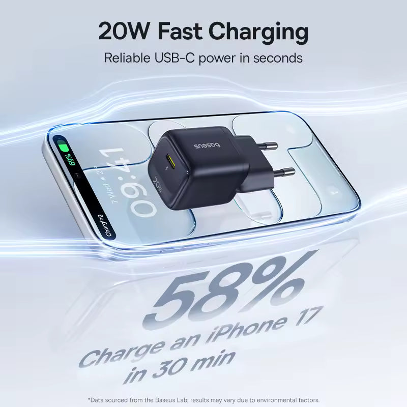 Baseus 20W USB-C PD Fast Charger