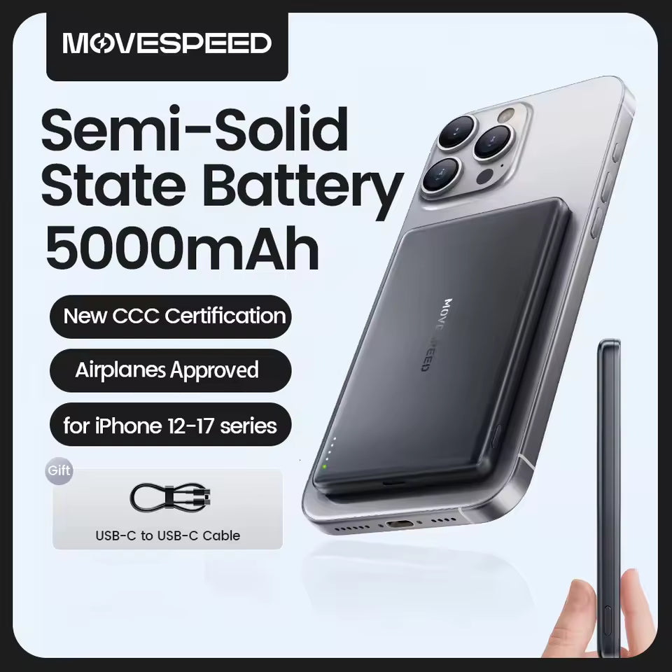 MOVESPEED 5000mAh Magnetic Wireless Power Bank