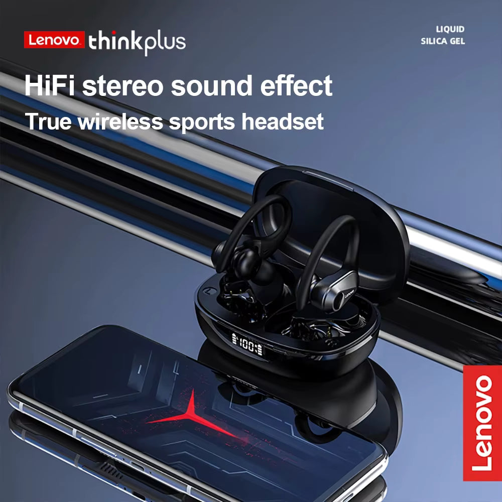 Lenovo LP75 Sports TWS Wireless Earbuds Bluetooth 5.3 HiFi Stereo Headphones with Mic & LED Display