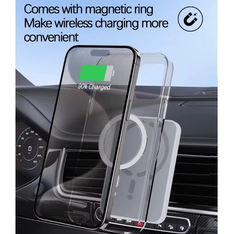 Magnetic Wireless Car Charger Air Vent Phone Holder for iPhone 17/16/15/14/13/12 Pro Max