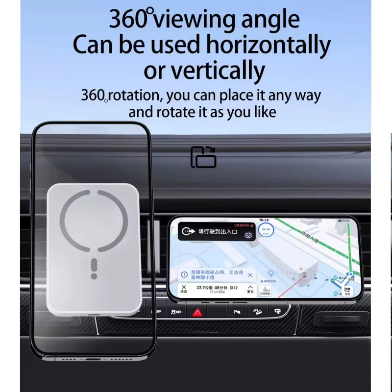 Magnetic Wireless Car Charger Air Vent Phone Holder for iPhone 17/16/15/14/13/12 Pro Max