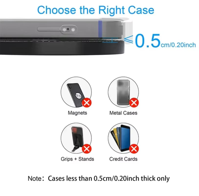 Magnetic Wireless Charger Stand for MagSafe iPhone, Samsung & Xiaomi with PD Fast Charging