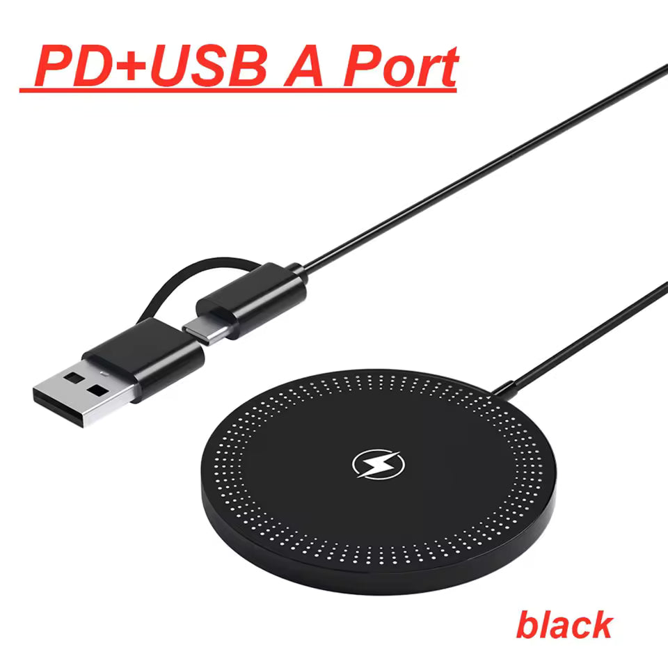 Magnetic Wireless Charger Stand for MagSafe iPhone, Samsung & Xiaomi with PD Fast Charging