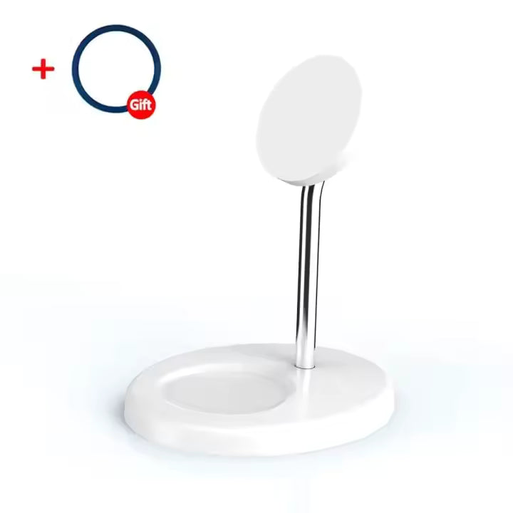 Desktop 2-in-1 Magnetic Wireless Charger Stand for iPhone & AirPods Pro Fast Charging