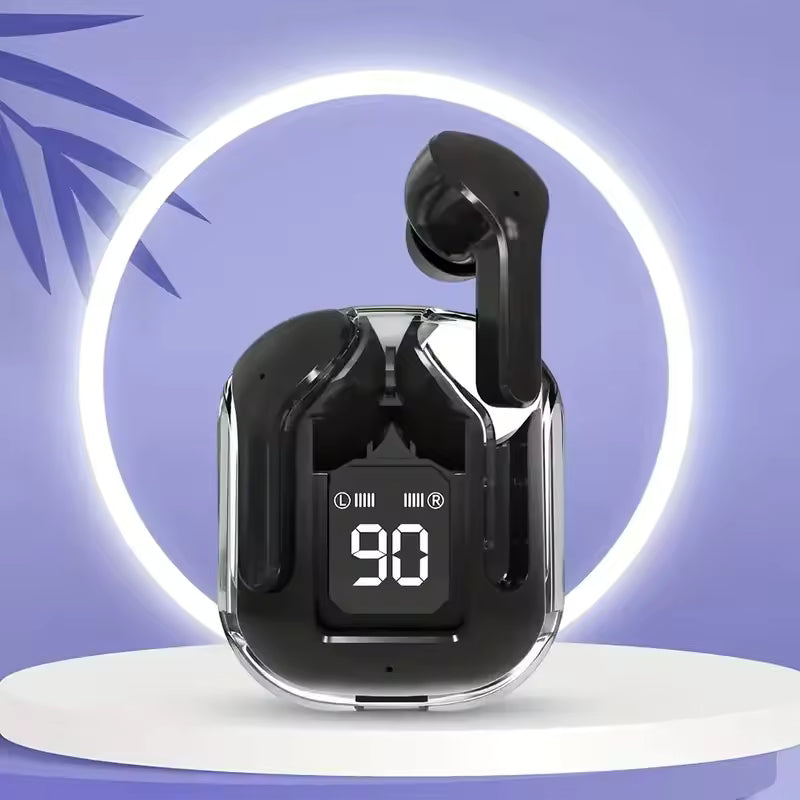 T2 Wireless Bluetooth Earbuds Transparent HiFi Stereo Headphones with LED Power Display for Xiaomi