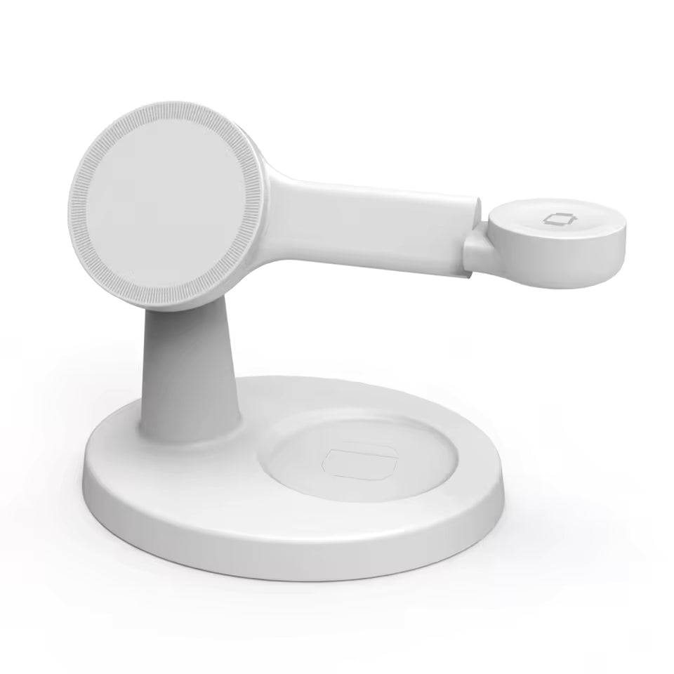 3-in-1 Magnetic Wireless Charging Station for MagSafe iPhone, Apple Watch & AirPods Pro