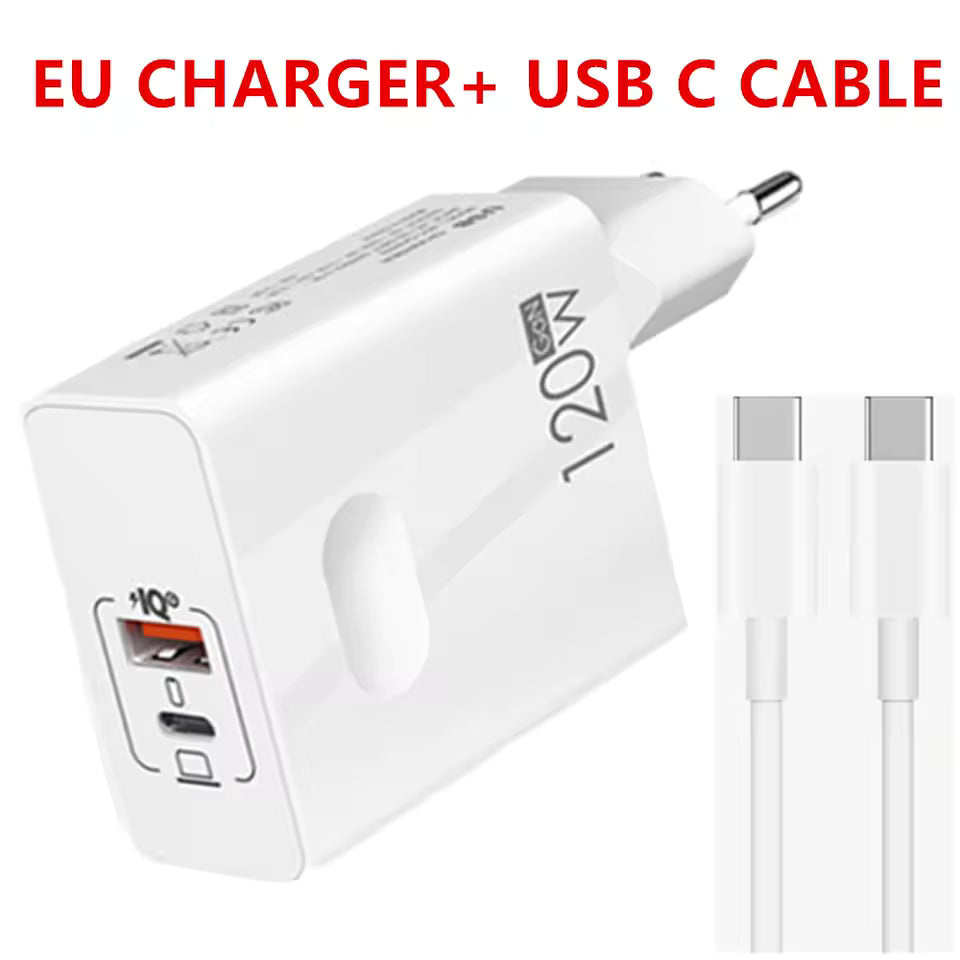 120W Fast Charging Cable for iPhone & Android