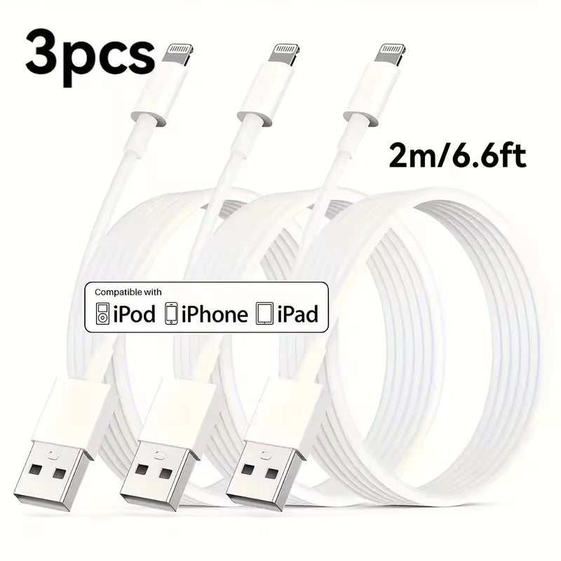 MFi Certified USB to Lightning Fast Charging Cable Pack | 3PCS/5PCS for iPhone & iPad