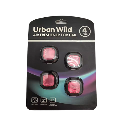 4 Pack Car Air Vent Freshener Long Lasting Odor Eliminator