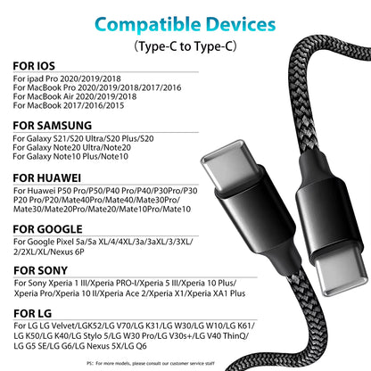 60W PD USB-C to USB-C Extension Cable | 5M