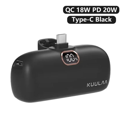 KUULAA Mini 5000mAh Fast Charging Power Bank