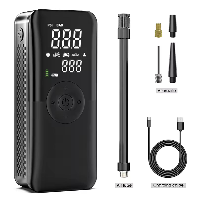 CARSUN Rechargeable Cordless Tire Inflator Portable Air Compressor