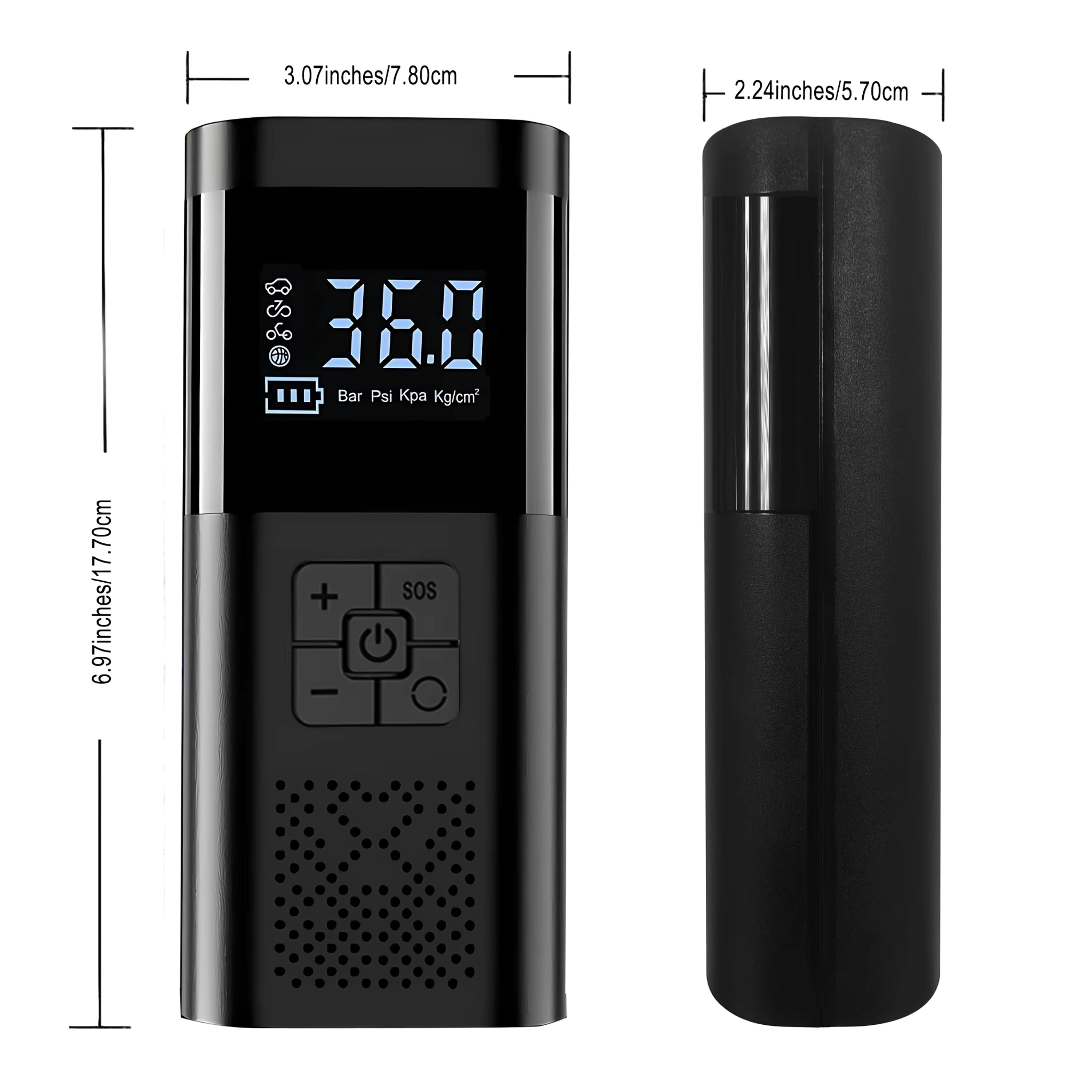 Portable 150PSI Cordless Tire Inflator Air Compressor with Digital Gauge