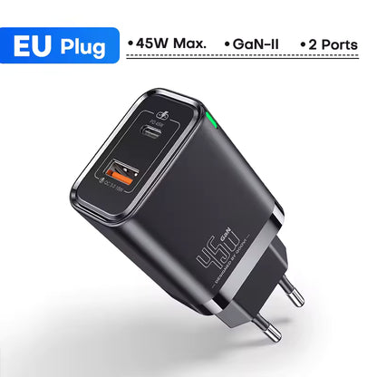 QOOVI 45W/65W GaN USB-C PD Fast Charger