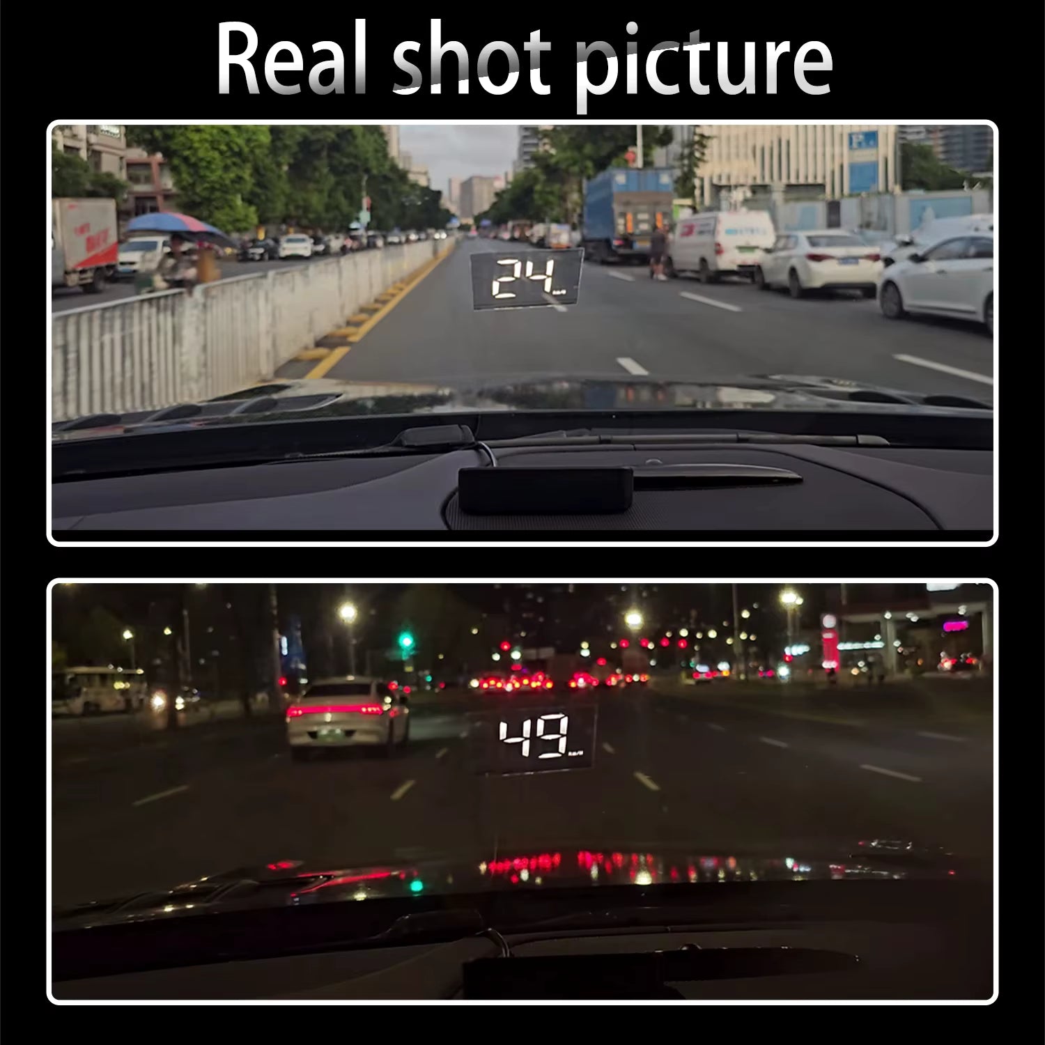 M2 GPS Head Up Display HD Digital Speedometer HUD Windshield Projector