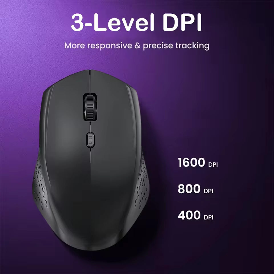 KEBIDUMEI Dual Mode Bluetooth 2.4G Wireless Rechargeable Mouse