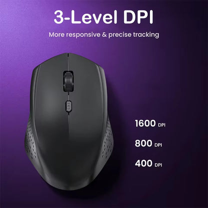 KEBIDUMEI Dual Mode Bluetooth 2.4G Wireless Rechargeable Mouse