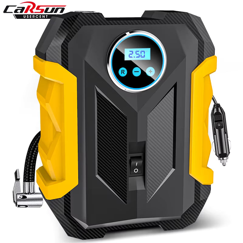 CARSUN Portable Digital Tire Inflator Air Compressor with LED Light