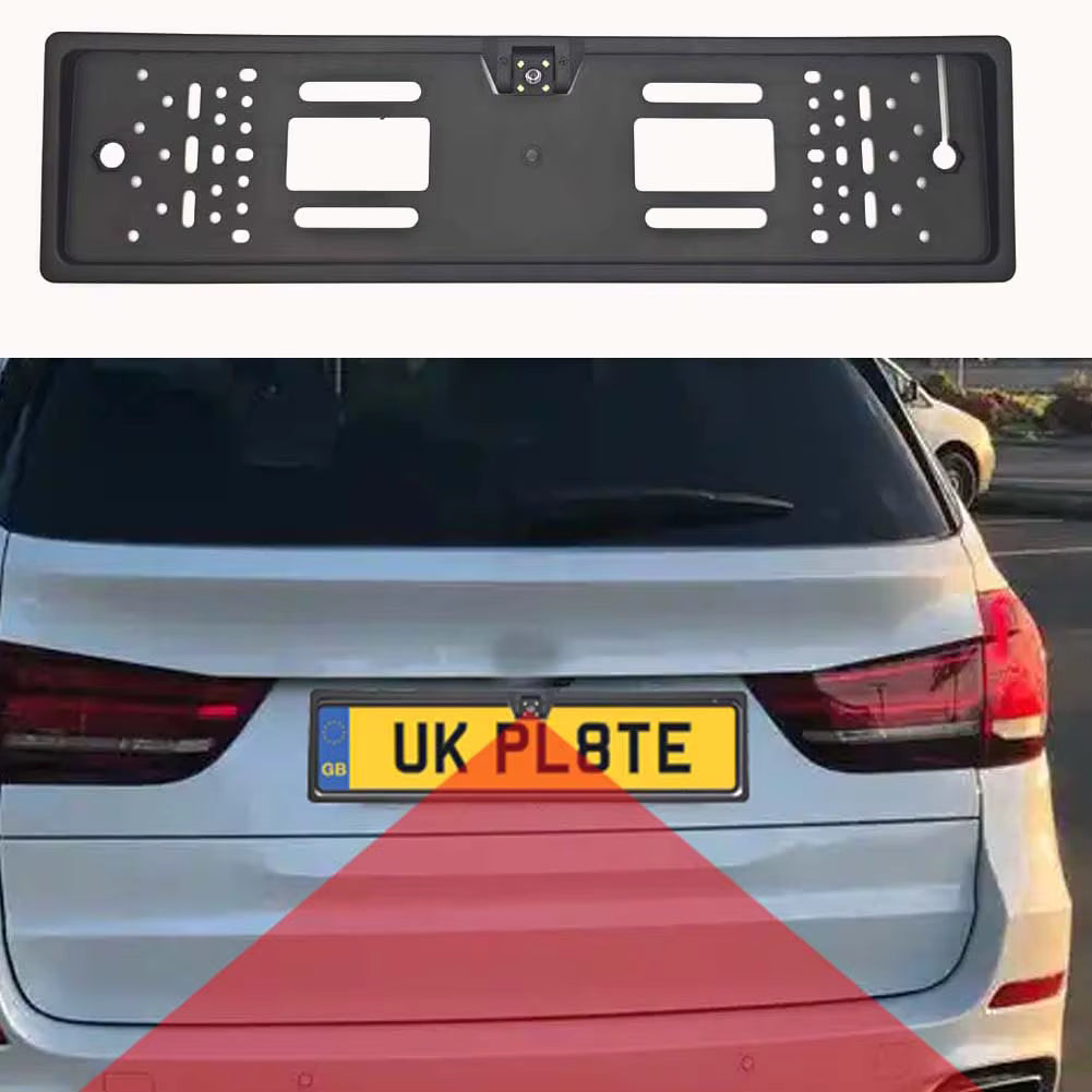 4//8/12LED European License Plate Rear View Backup Camera Night Vision