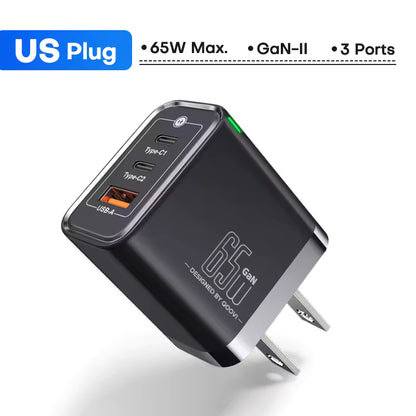 QOOVI 45W/65W GaN USB-C PD Fast Charger