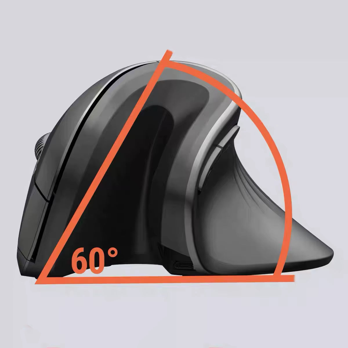 Warvank U2 Vertical Wireless Mouse Ergonomic Silent 1600 DPI