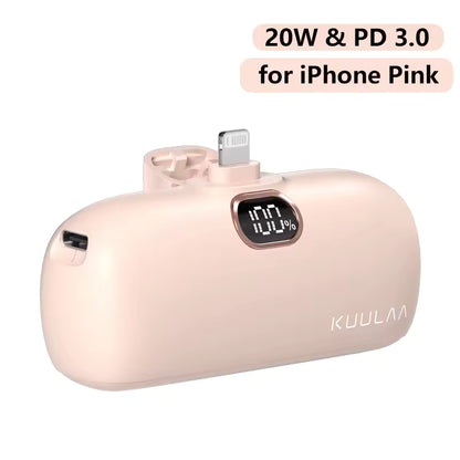 KUULAA Mini 5000mAh Fast Charging Power Bank