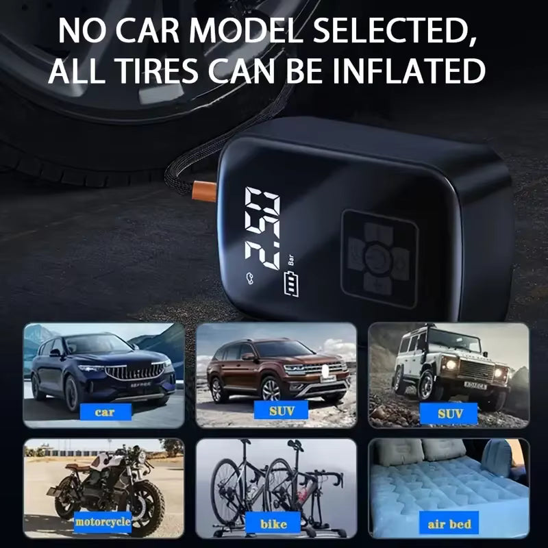 LEIBOO Wireless Car Air Compressor Digital Tire Inflator Pump