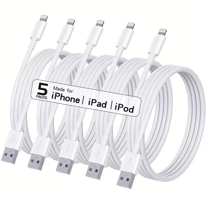 MFi Certified USB to Lightning Fast Charging Cable Pack | 3PCS/5PCS for iPhone & iPad