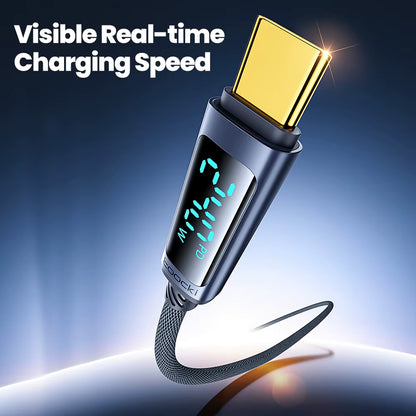 Toocki 240W USB-C Fast Charging Cable | PD3.1 Digital Display