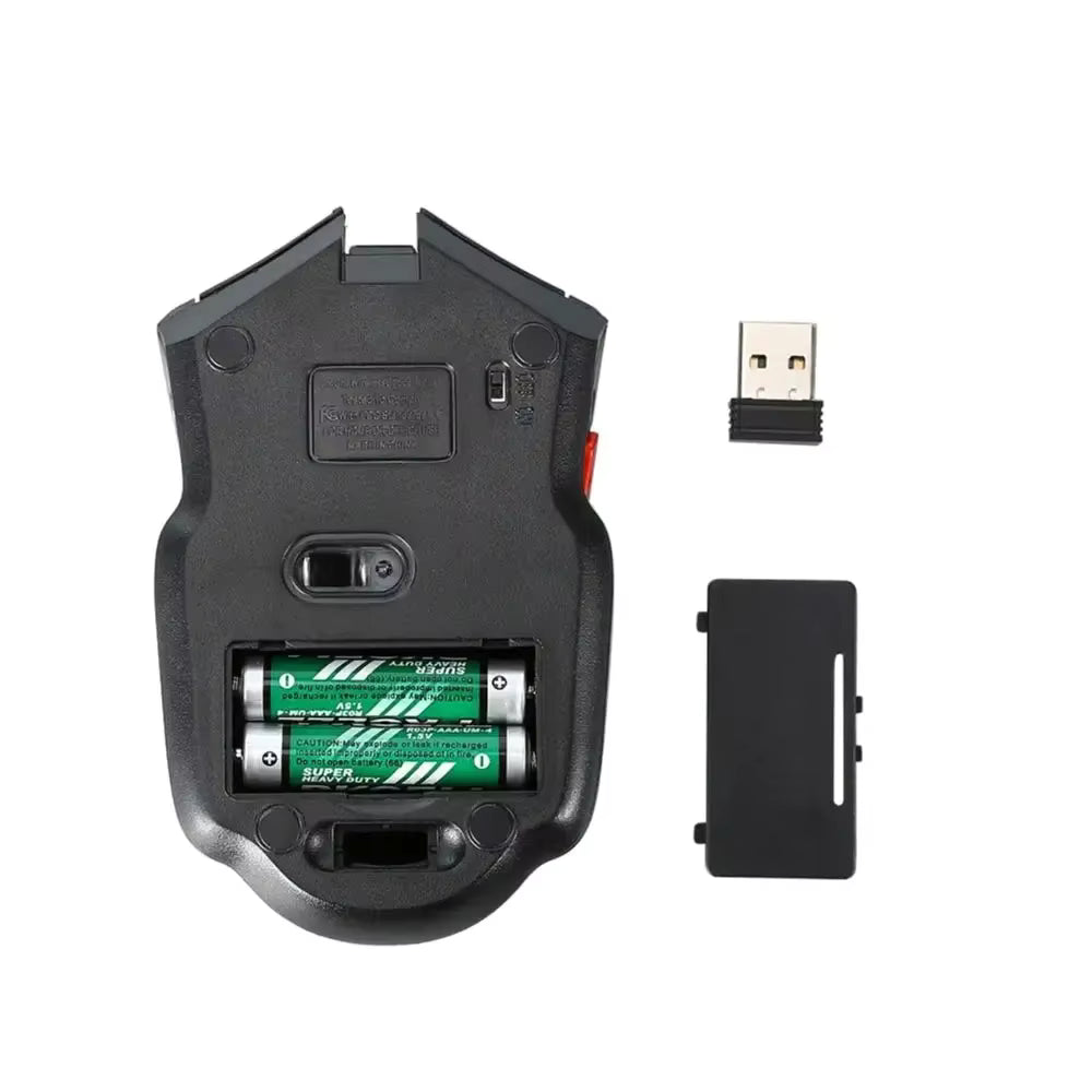 113 2.4GHz Wireless Optical Mouse with USB Receiver 6 Buttons