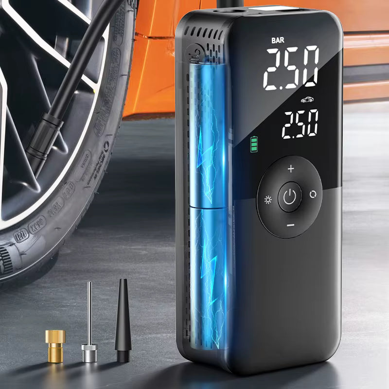 CARSUN Rechargeable Cordless Tire Inflator Portable Air Compressor