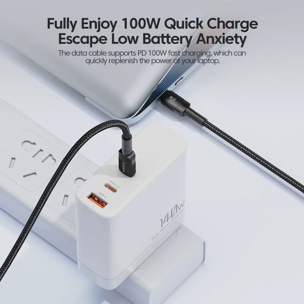 Toocki 100W PD USB-C Fast Charging Cable