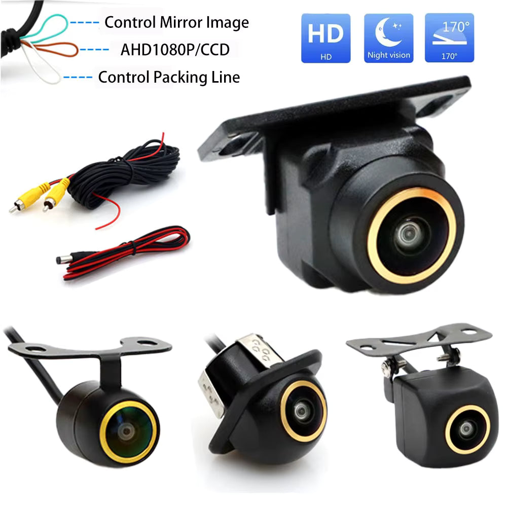 AHD 1080P Fisheye Wide Angle Car Rear View Camera Night Vision