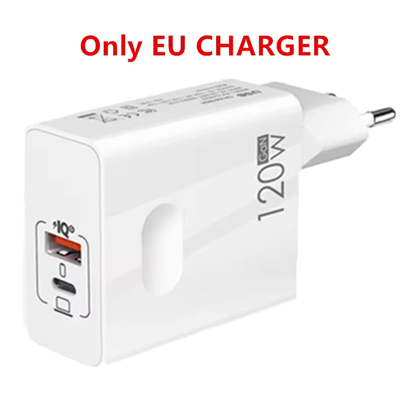 120W Fast Charging Cable for iPhone & Android