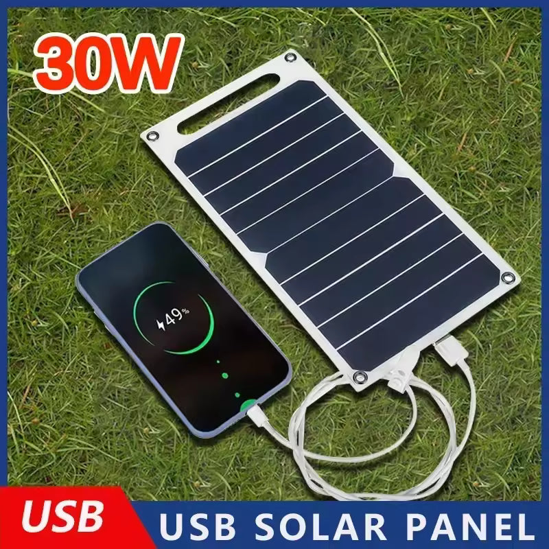 35W Portable Waterproof Solar Panel USB Charger for Camping Hiking
