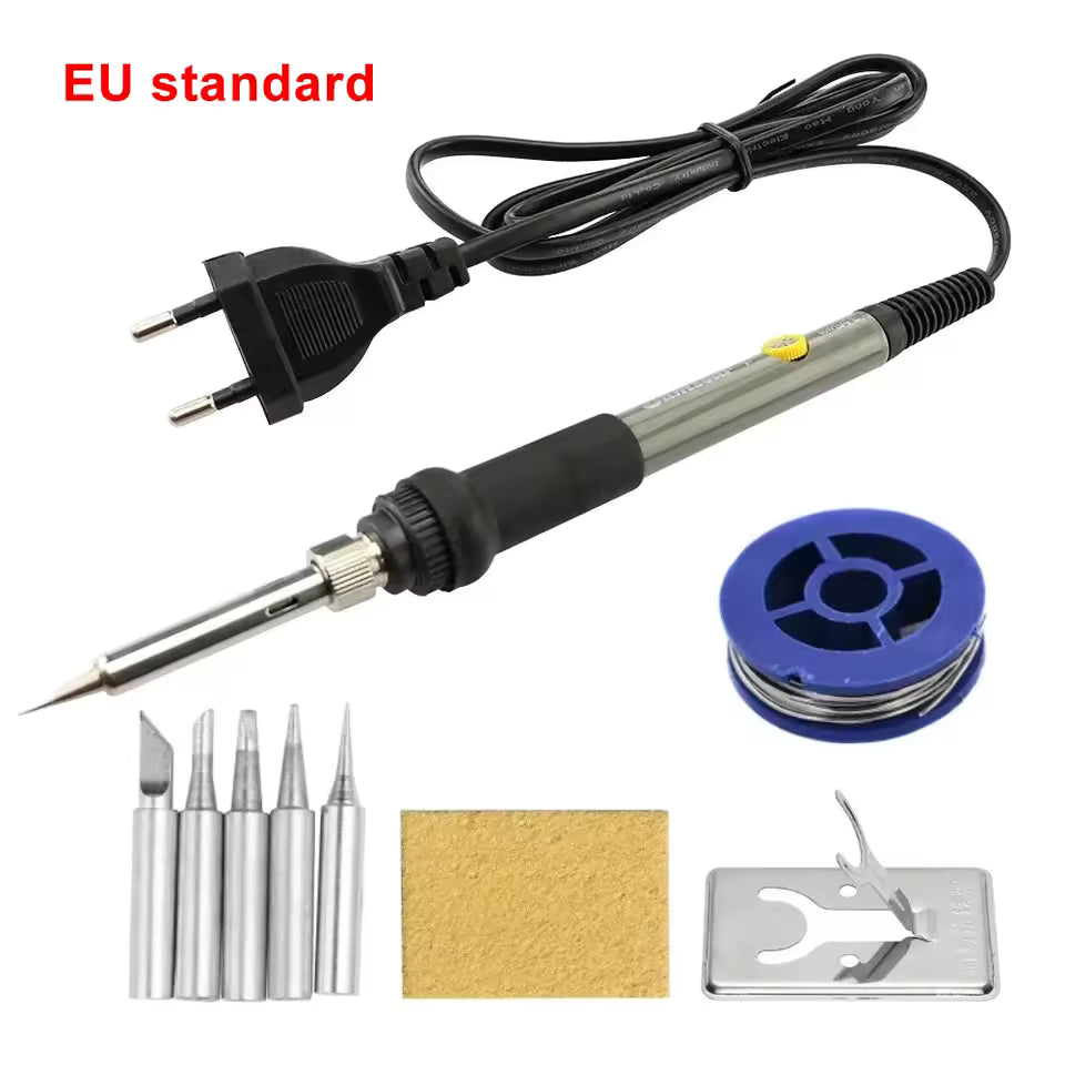 60W Adjustable Temperature Electric Soldering Iron for DIY Repair