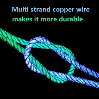 66W RGB LED Fast Charging Type-C Cable