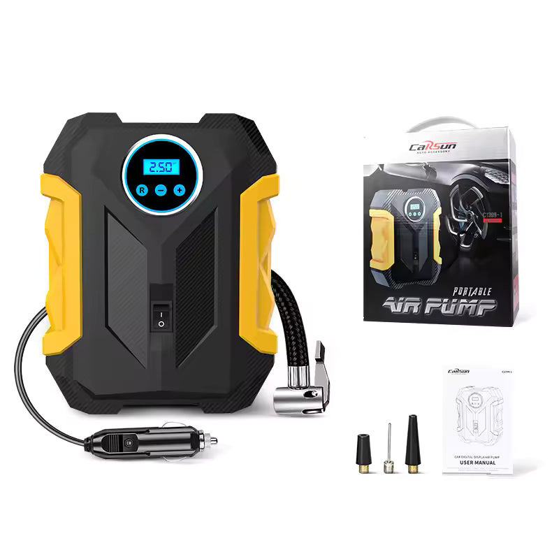 CARSUN Portable Digital Tire Inflator Air Compressor with LED Light