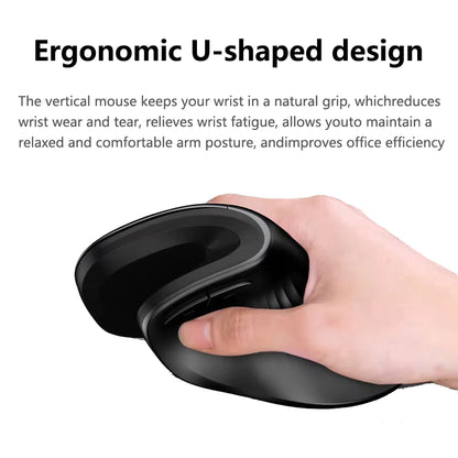 Warvank U2 Vertical Wireless Mouse Ergonomic Silent 1600 DPI